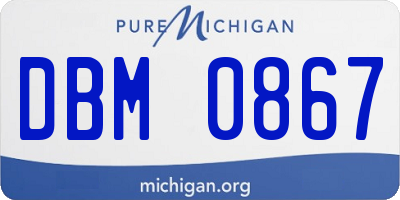 MI license plate DBM0867