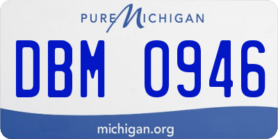 MI license plate DBM0946