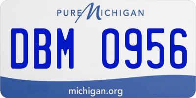 MI license plate DBM0956