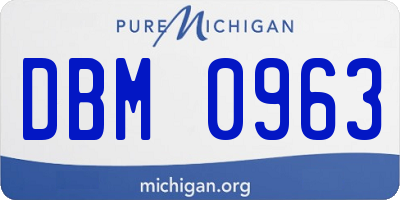 MI license plate DBM0963