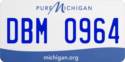 MI license plate DBM0964