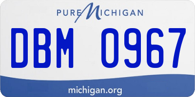 MI license plate DBM0967