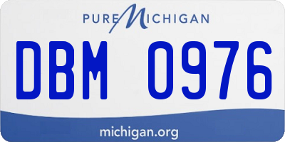 MI license plate DBM0976