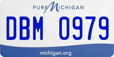 MI license plate DBM0979