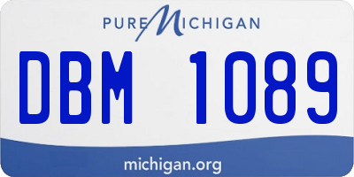 MI license plate DBM1089