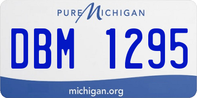 MI license plate DBM1295