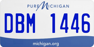 MI license plate DBM1446