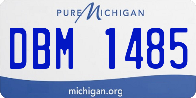 MI license plate DBM1485
