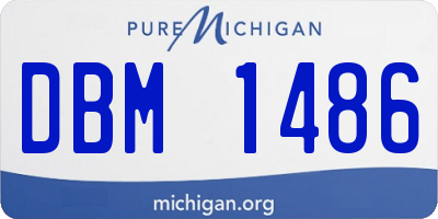 MI license plate DBM1486