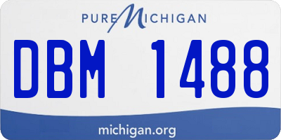 MI license plate DBM1488
