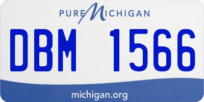MI license plate DBM1566