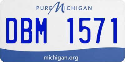 MI license plate DBM1571