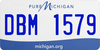 MI license plate DBM1579