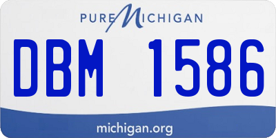 MI license plate DBM1586