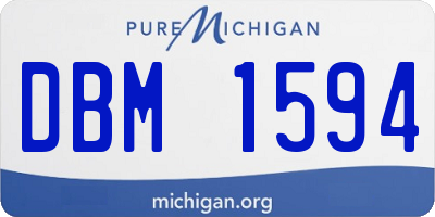 MI license plate DBM1594