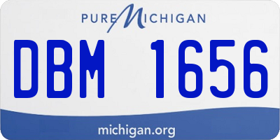 MI license plate DBM1656