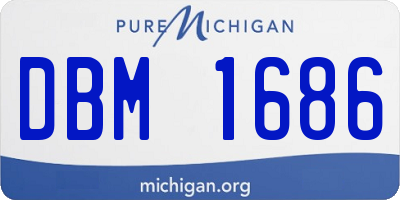 MI license plate DBM1686