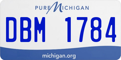 MI license plate DBM1784