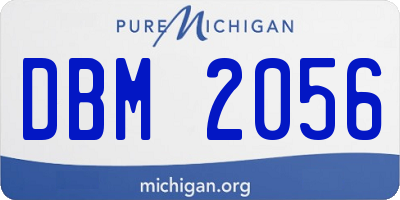 MI license plate DBM2056