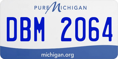 MI license plate DBM2064