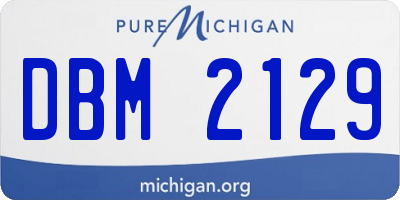 MI license plate DBM2129