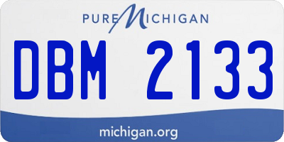 MI license plate DBM2133
