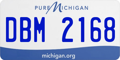 MI license plate DBM2168