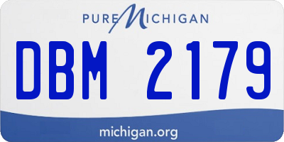 MI license plate DBM2179