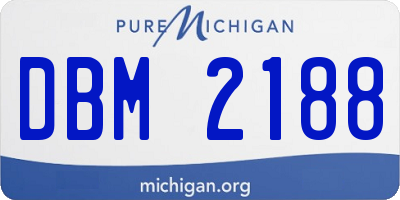 MI license plate DBM2188