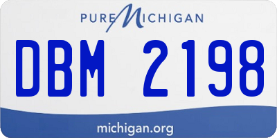 MI license plate DBM2198