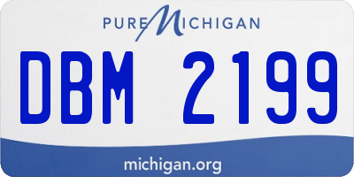 MI license plate DBM2199