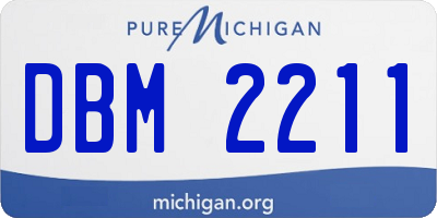 MI license plate DBM2211