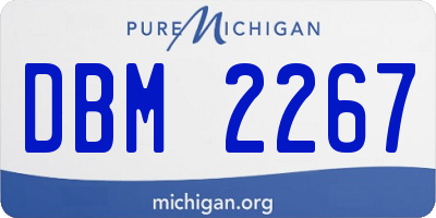 MI license plate DBM2267