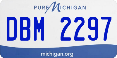MI license plate DBM2297