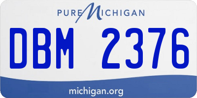 MI license plate DBM2376
