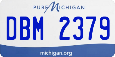 MI license plate DBM2379