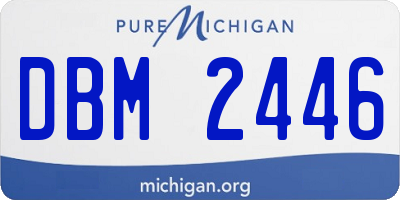 MI license plate DBM2446