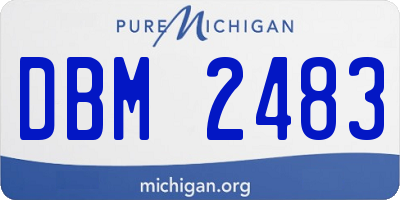 MI license plate DBM2483