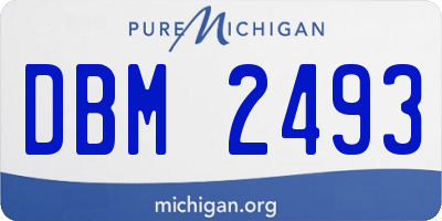 MI license plate DBM2493