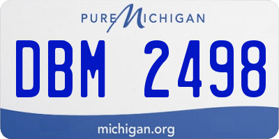 MI license plate DBM2498