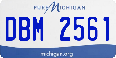 MI license plate DBM2561