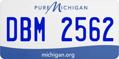MI license plate DBM2562
