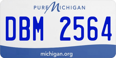 MI license plate DBM2564