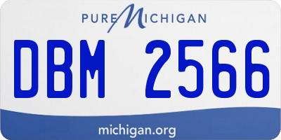 MI license plate DBM2566