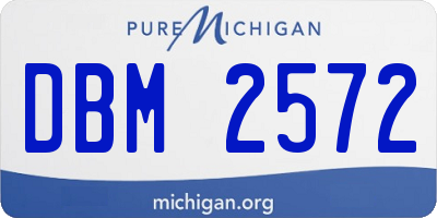 MI license plate DBM2572