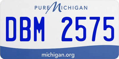 MI license plate DBM2575
