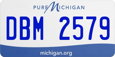 MI license plate DBM2579