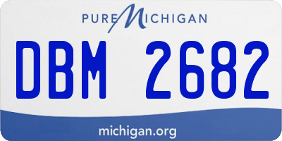 MI license plate DBM2682