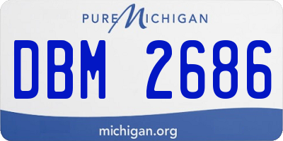 MI license plate DBM2686