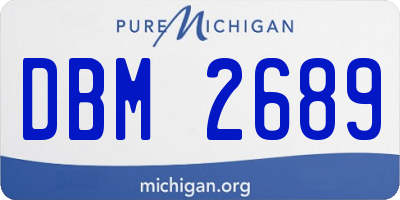 MI license plate DBM2689